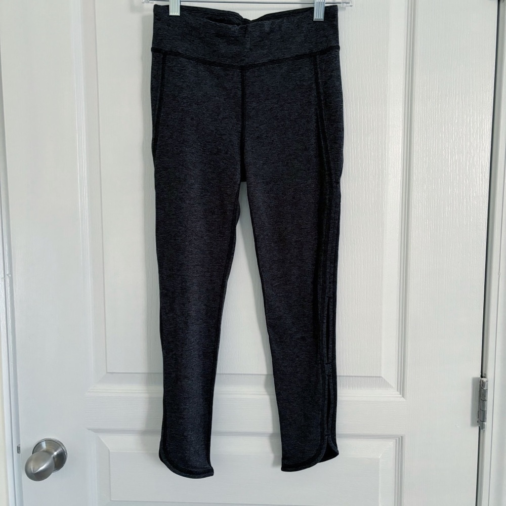 Free People Movement Cut Out Leggings Small Charcoal NEW NWT